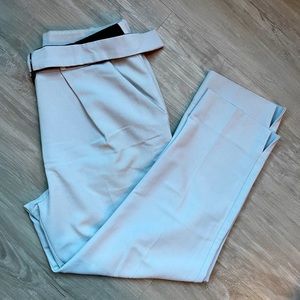 Topshop Trousers with adjustable waist belt